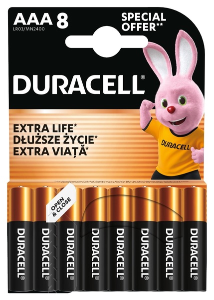 Батарейка DURACELL LR03 MN2400 1x8 шт.
