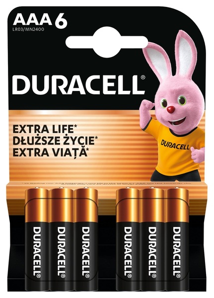 Батарейка DURACELL LR03 MN2400 1х6 шт.