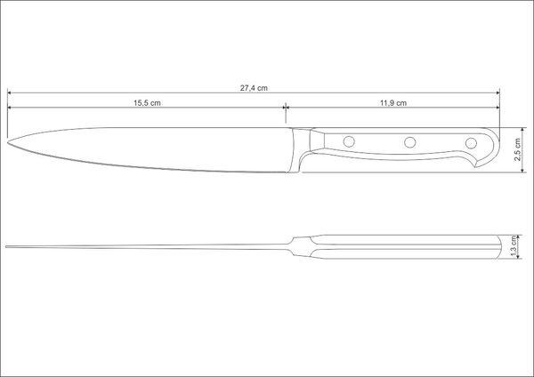 Ніж TRAMONTINA CENTURY поварський6" (24010/106)