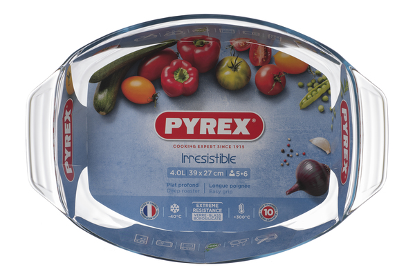 Форма с/к PYREX Irresistible форма скл.овал. 35х24х6см (2,8л) (411B000/8046*)