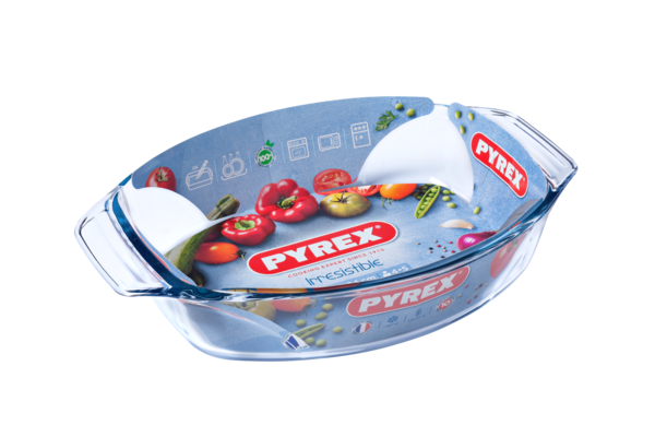 Форма с/к PYREX Irresistible форма скл.овал. 35х24х6см (2,8л) (411B000/8046*)