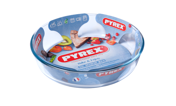 Форма с/к PYREX B&E форма скл.кругл д/пирога 26см (2.1л) (828B000/8046*)