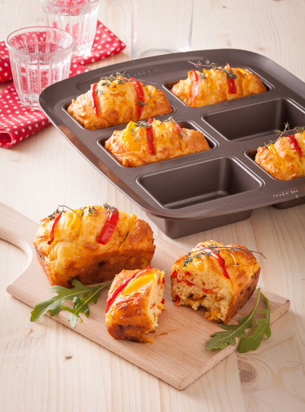 Форма PYREX Asimetria мет.форма прямокут.міні-cake 6шт (AS06BL0/7646)