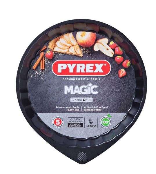 Форма PYREX MAGIC мет.форма кругл д/пирога 27см хв.борт (MG27BN6/7646)