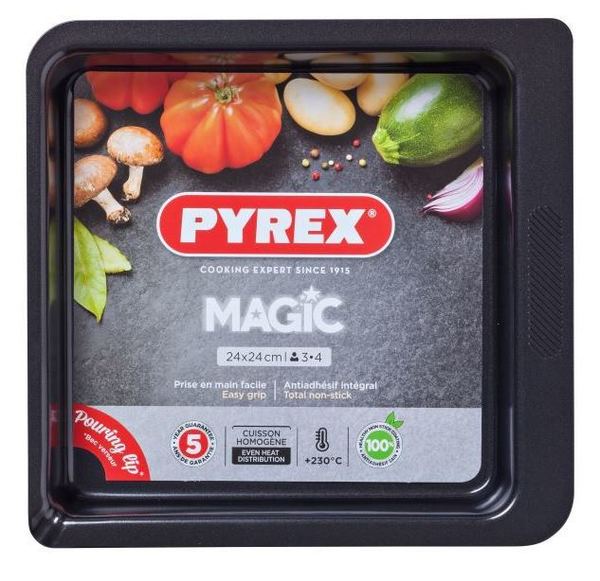 Форма PYREX MAGIC мет.форма квадр 24х24см (MG24SR6/7646)