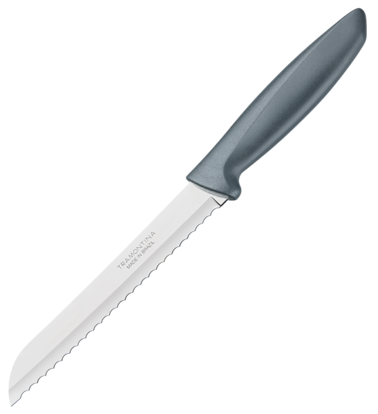 Ніж TRAMONTINA PLENUS grey нож д/хлеба 178мм інд.блістер (23422/167)
