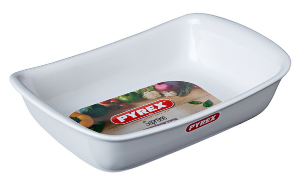 Форма с/к PYREX Supreme white форма керам прямокут.30х20см (SU30RR1/7646)
