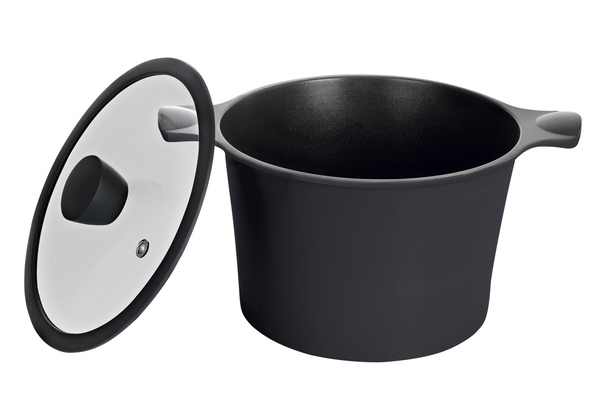 Каструля RINGEL Zitrone Black 24x16.2 см (5.8л) з кришкою (RG-2108-24/2 BL)
