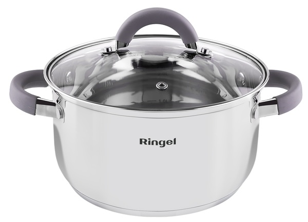 Каструля RINGEL Meyer 22 см (4.2 л) з кришкою (RG-2008-22)