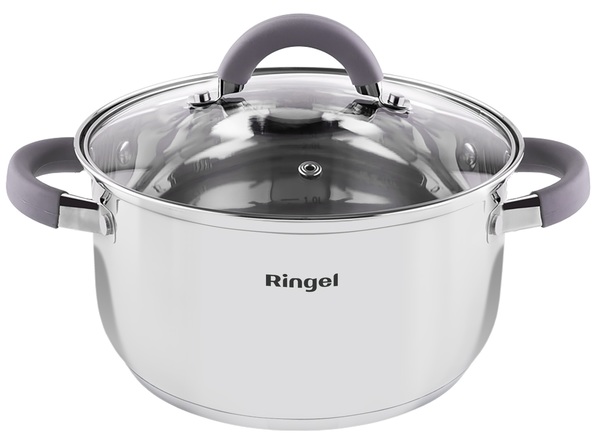 Каструля RINGEL Meyer 16 см (1.6 л) з кришкою (RG-2008-16)