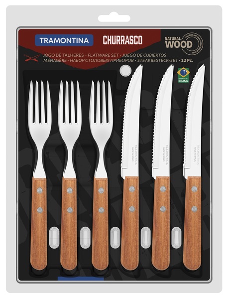 Барбекю TRAMONTINA Barbecue набір Churrasco 12 предм., інд.бл (22399/030)