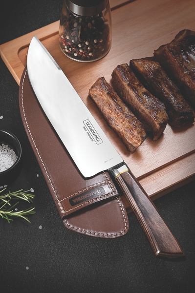 Барбекю TRAMONTINA Barbecue POLYWOOD ніж 203 мм з кож.чехл, дерев.короб (29899/550)