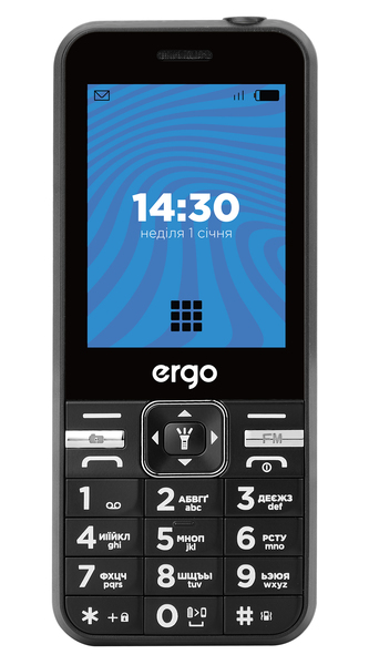 Мобільний телефон ERGO E281 Dual Sim (чорний)