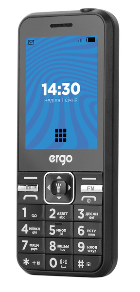 Мобільний телефон ERGO E281 Dual Sim (чорний)