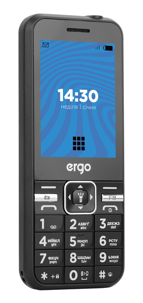 Мобільний телефон ERGO E281 Dual Sim (чорний)