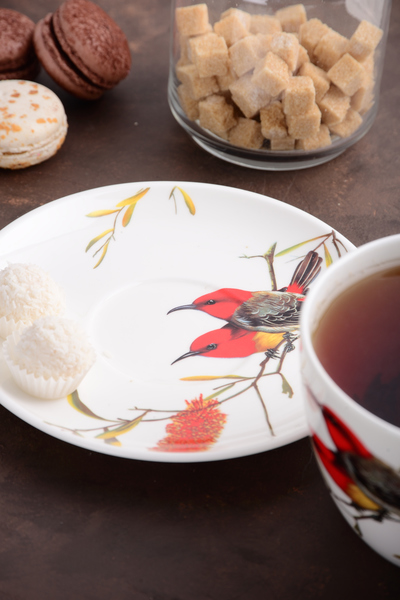 Чашка Limited Edition BIRD /НАБІР/1х550 мл з блюдцем 17.8 см / в подар. уп. (YF6009)