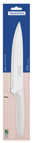 Ніж TRAMONTINA PLENUS light grey Chef 203мм інд. блистер (23426/138)