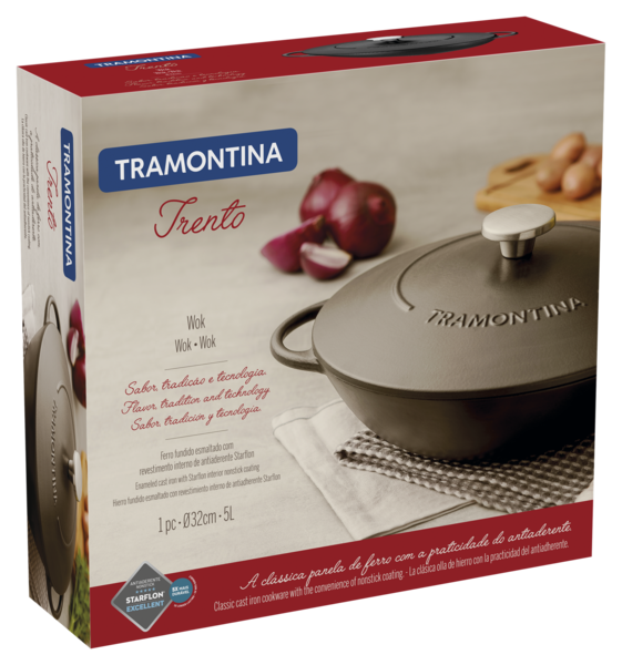 Сковорода TRAMONTINA TRENTO чугун ВОК 5л (20806/032)