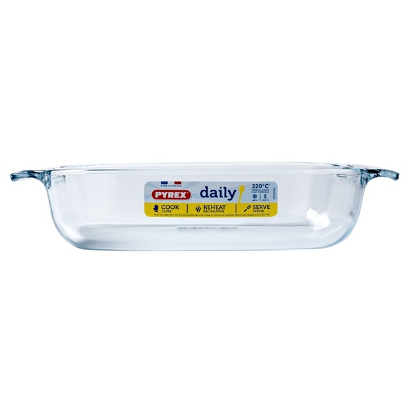 Форма с/к PYREX DAILY склянна прямокут. 31х20х6см (1.8л) (230B400/4046)