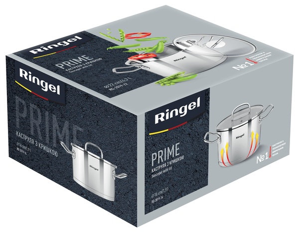 Каструля RINGEL PRIME 16 см 1.9л (RG 2019-16)