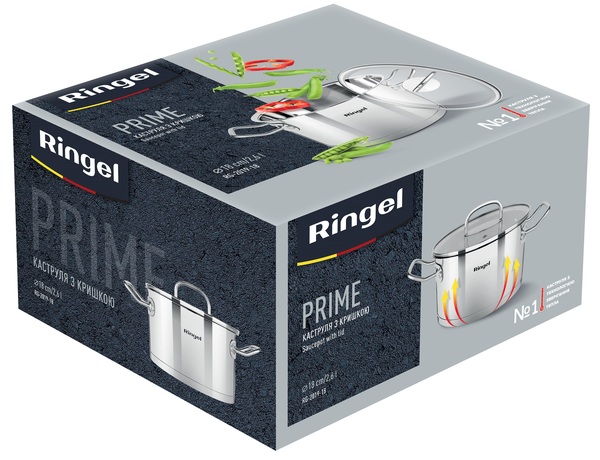 Каструля RINGEL PRIME 18 см 2.6л (RG 2019-18)