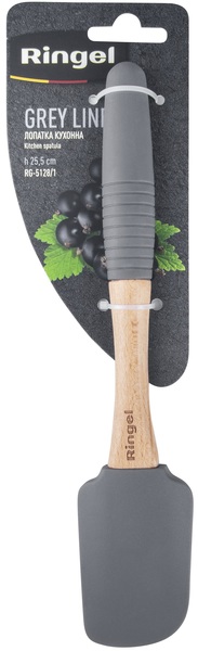 Кух.прилад RINGEL Grey line Лопатка силікон/дерево коса 25.5 см (RG-5128/1)