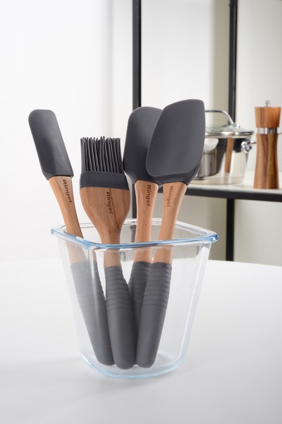 Кух.прилад RINGEL Grey line Кісточка силікон/дерево універсальна 22.5 см (RG-5128/4)