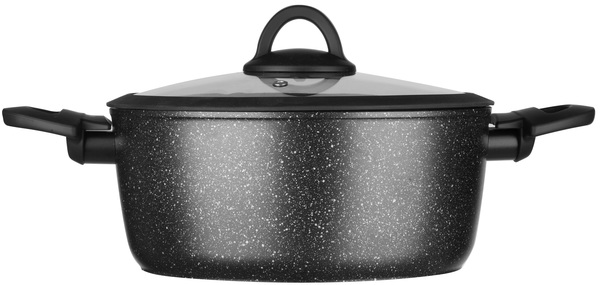 Каструля RINGEL Zira з кришкою низька 24 см (4.1л) (RG-21006-24)