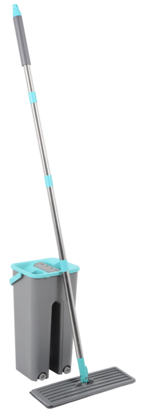 Набори д/прибирання IDEA HOME DS-342C Grey-Blue /НАБІР/з відром 4 л 120 см (DS-342C Grey-Blue)