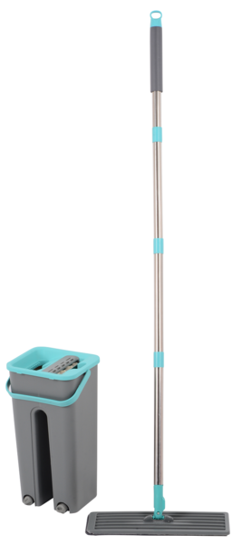 Набори д/прибирання IDEA HOME DS-342C Grey-Blue /НАБІР/з відром 4 л 120 см (DS-342C Grey-Blue)