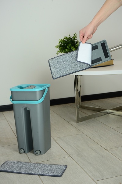 Набори д/прибирання IDEA HOME DS-342C Grey-Blue /НАБІР/з відром 4 л 120 см (DS-342C Grey-Blue)