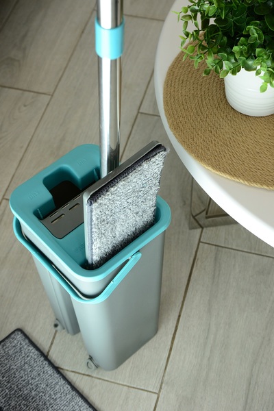 Набори д/прибирання IDEA HOME DS-342C Grey-Blue /НАБІР/з відром 4 л 120 см (DS-342C Grey-Blue)