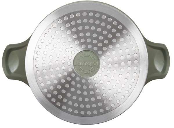 Каструля RINGEL Zitrone Olive 20x9.5 см (2,5л) з кришкою (RG-2108-20/OL)