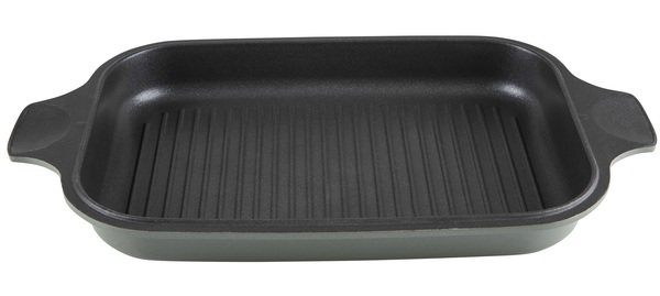Гусятница RINGEL Zitrone Olive сковорода Ростер 34x24x13.5 см (6+3л) з кришкою (RG-2108-34/OL)