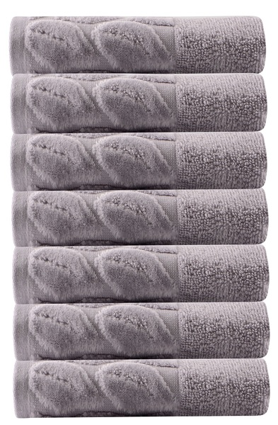 Текстиль банний SOHO Рушник 30*50 бавовна 100% Leaves Gray