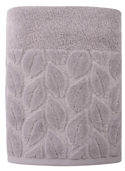Текстиль банний SOHO Рушник 50*90 бавовна 100% Leaves Gray