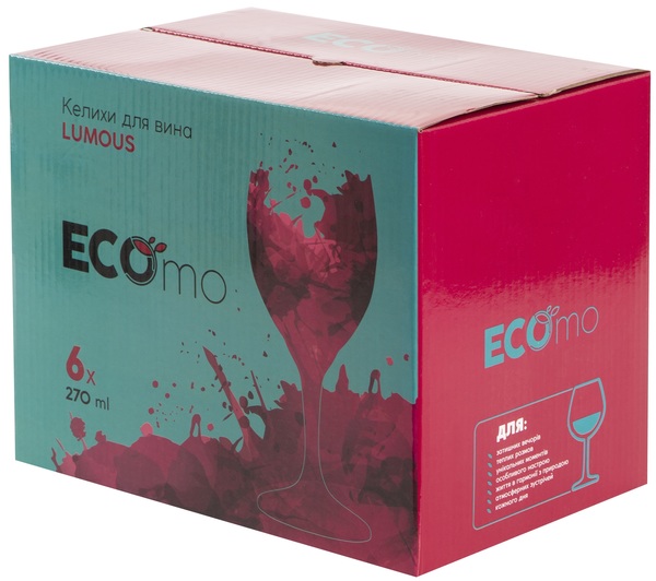 Келих ECOMO LUMOUS /НАБІР/ 6X270 мл (GB08R3108)