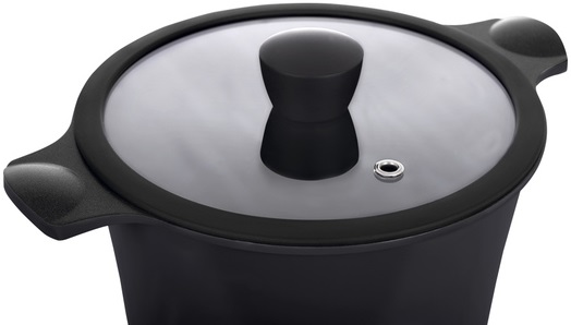 Каструля RINGEL Zitrone Black 20x9.5 см (2,5л) з кришкою (RG-2108-20 BL**)