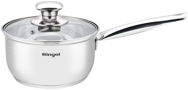 Ківш RINGEL Grey line 16 см (1.6л) з кришкою нерж (RG-4019-16)
