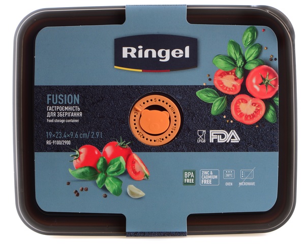 контейнер RINGEL Fusion прямокутний нерж 2900 мл (RG-9100/2900)