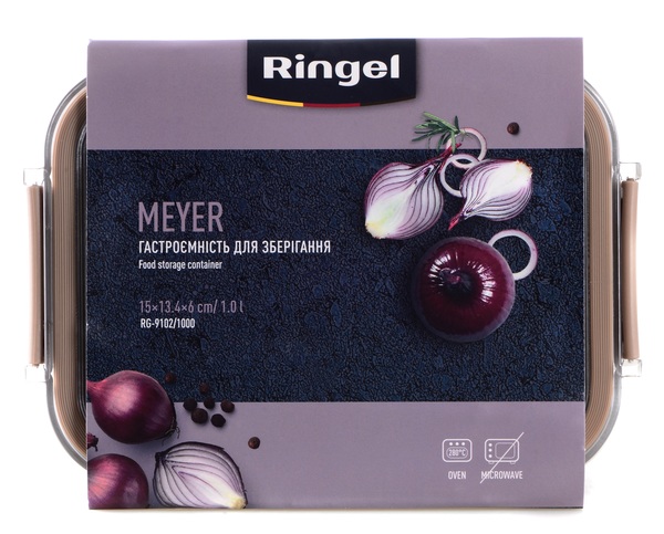 контейнер RINGEL MEYER прямокутний нерж 1000 мл (RG-9102/1000)