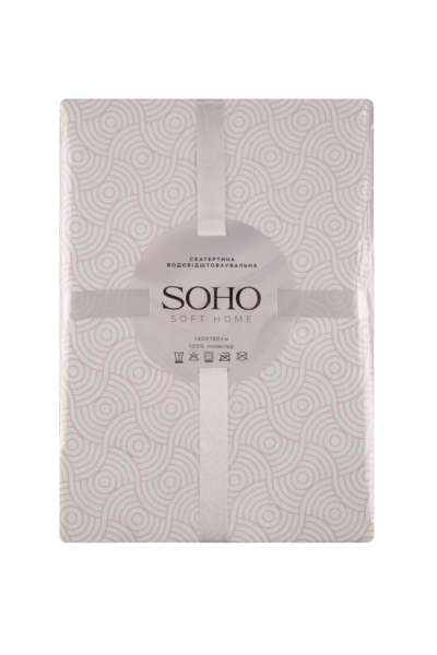 Кухонний текстиль SOHO Скатер. 140*180см Сircles Cream