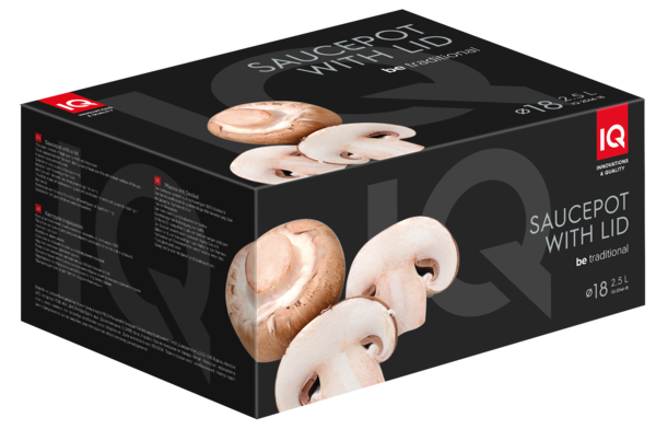 Каструля IQ Be Traditional 18 см (2.5 л) з кришкою (IQ-2046-18)