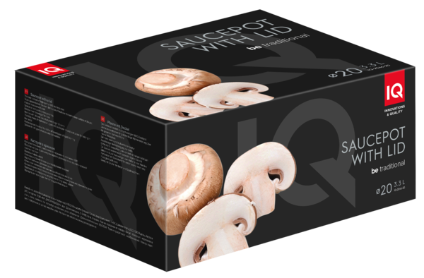 Каструля IQ Be Traditional 20 см (3.3 л) з кришкою (IQ-2046-20)