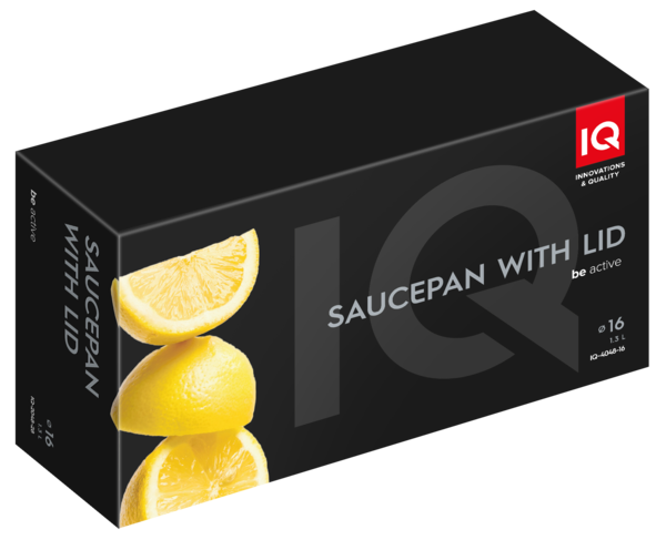 Ківш IQ Be Active алюмінієвий 16 см (1.3 л) з кришкою (IQ-4048-16)