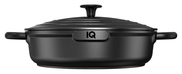 Сотейник IQ Be Simple з двома ручками алюмінієвий 28 см (4.0 л) з кришкою (IQ-2149-28)