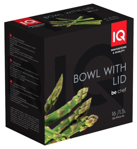 Миска IQ Be Chef 16 см (1.5 л) нерж з кришкою (IQ-9144-16)