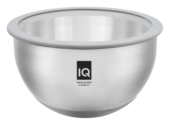 Миска IQ Be Chef 24 см (5.0 л) нерж з кришкою (IQ-9144-24)