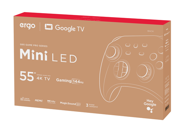 Телевізор ERGO 55MQ95 Game PRO рідкокристалічний