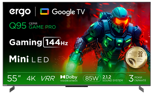 Телевізор ERGO 55MQ95 Game PRO рідкокристалічний